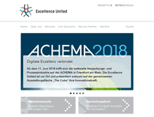 Tablet Screenshot of excellence-united.de